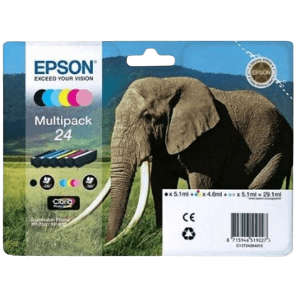 Epson Original 24 C13T24284011 CMYK + LC + LM rabattpakke