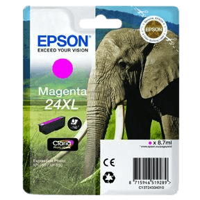 Epson Original 24XL C13T24334012 magenta blekkpatron | Innhold: 10 ml.