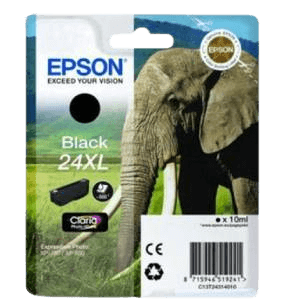 Epson Original 24XL C13T24314012 svart blekkpatron | Innhold: 10 ml.