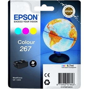Epson Original 267 C13T26704010 3 farger i én blekkpatron | Innhold: 6,7 ml.