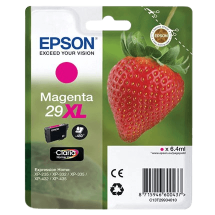 Epson Original 29 C13T29934012 XL magenta blekkpatron | Innhold: 6,4 ml.