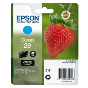 Epson Original 29 C13T29824012 cyan blekkpatron | Innhold: 3,2 ml.