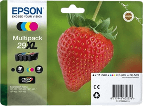 Epson Original 29 C13T29964012 XL CMYK rabattpakke | Innhold: 30,5 ml.