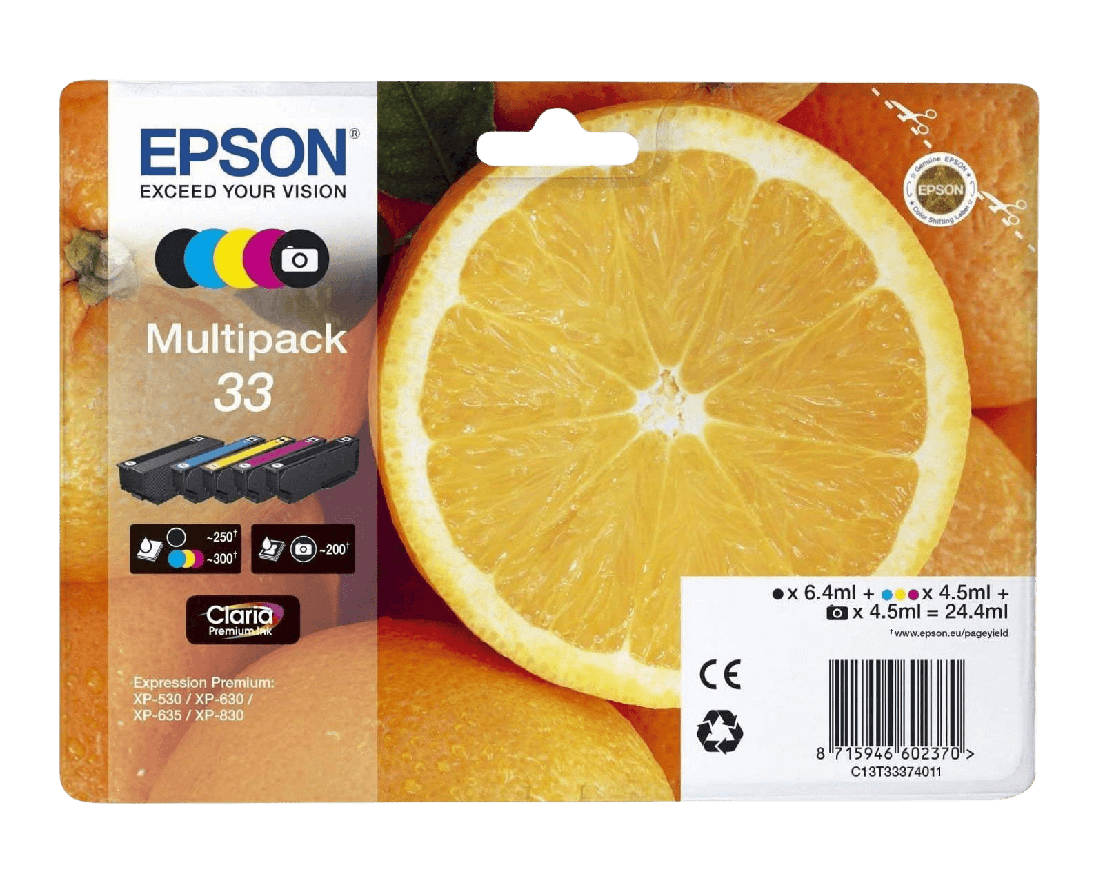 Epson Original 33 C13T33374011 CMYK rabattpakke