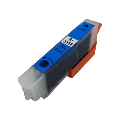 PixoJet Epson 33 C13T33624010 XL cyan blekkpatron | Innhold: 10 ml.
