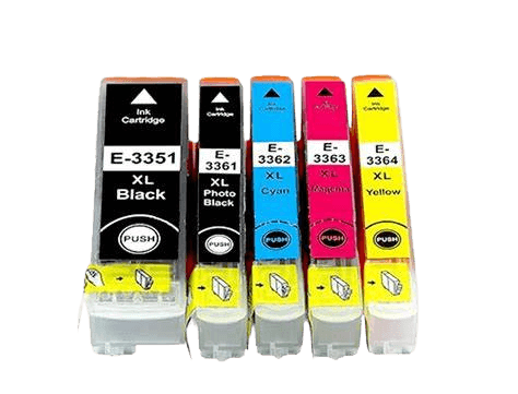 PixoJet Epson 33 XL verdipakke - 5 stk.