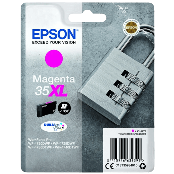Epson Original 35 C13T35934010 XL magenta blekkpatron | Innhold: 20,3 ml.