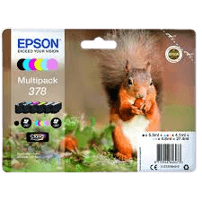 Epson Original 378 C13T37884010 CMYK rabattpakke | Innhold: 5,5 + 3x4,1 + 2x4,8 ml.