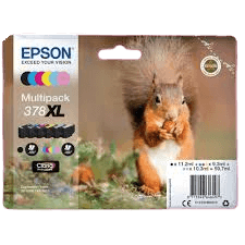 Epson Original 378 C13T37984010 XL CMYK rabattpakke | Innhold: 11,2 + 3x9,3 + 2x10,3 ml.