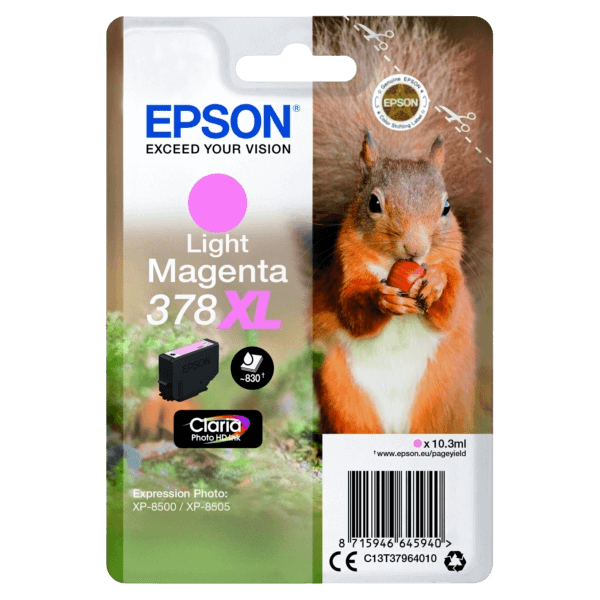 Epson Original 378 XL lys magenta blekkpatron | Innhold: 830 sider