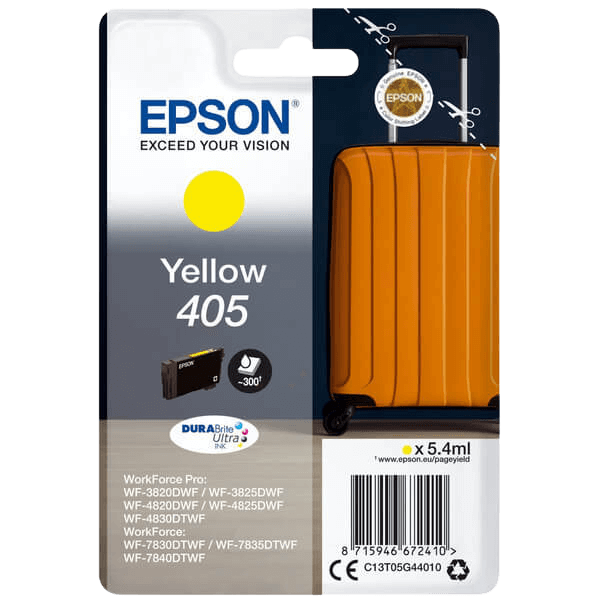 Epson Original 405 C13T05G44010 gul blekkpatron | Innhold: 5,4 ml.