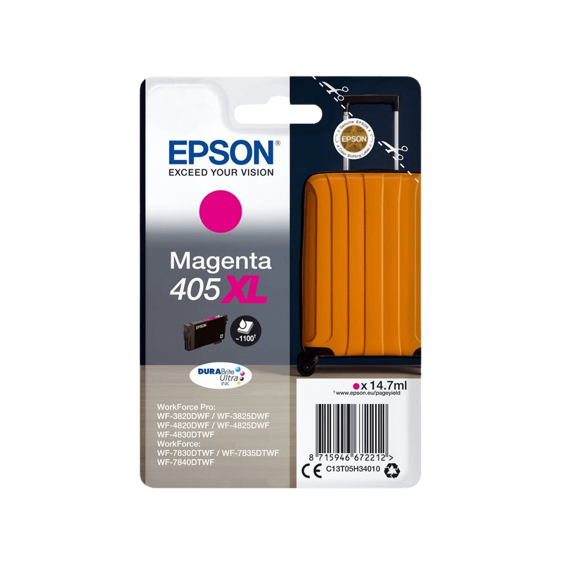 Epson Original 405XL C13T05H34010 magenta blekkpatron | Innhold: 14,7 ml.