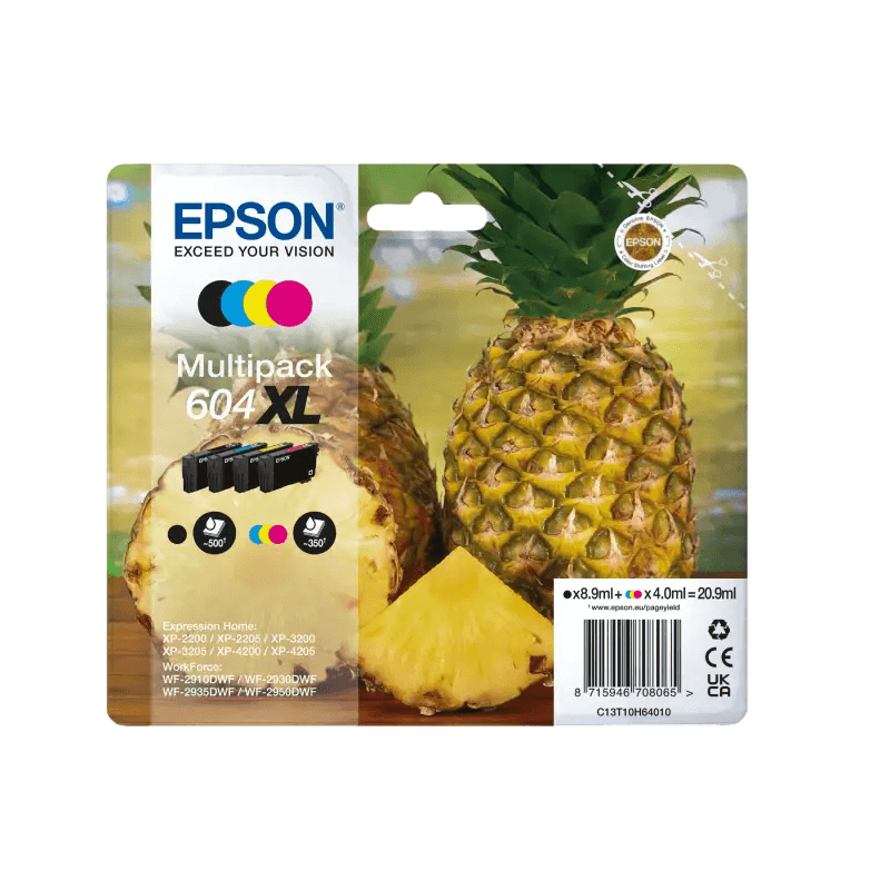 Epson Original 604XL C13T10H64010 CMYK rabattpakke | Innhold: 8,9 + 3x 4 ml.
