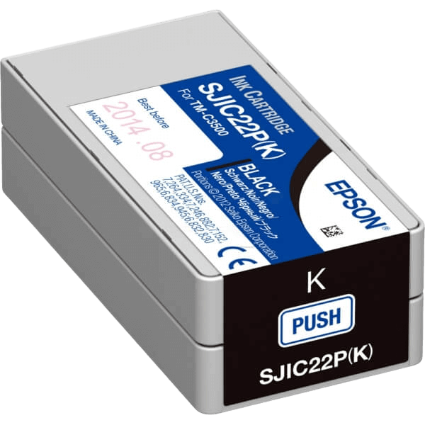 Epson Original SJIC22P C33S020601 svart blekkpatron | Innhold: 32,6 ml.