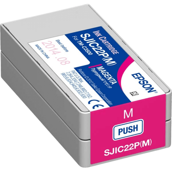 Epson Original SJIC22P C33S020603 magenta blekkpatron | Innhold: 32,5 ml.