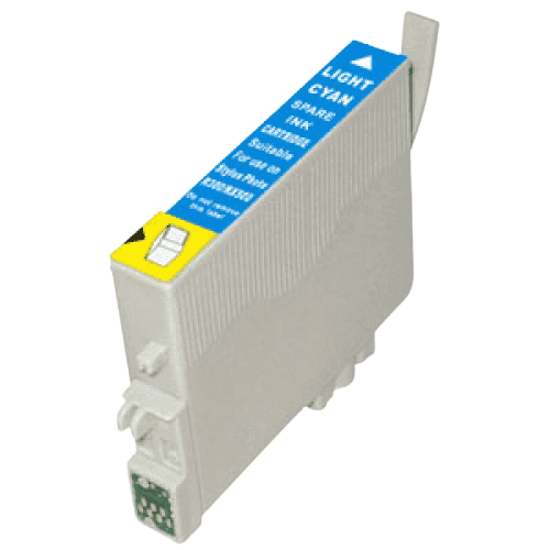 PixoJet Epson T0485 C13T04854010 lys cyan blekkpatron | Innhold: 13 ml.