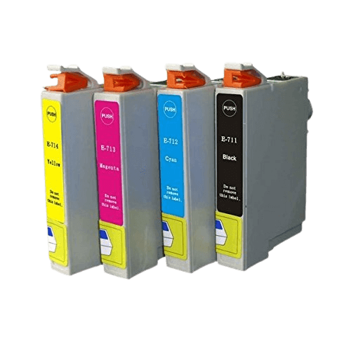 PixoJet Epson T0711 verdipakke - 4 stk.
