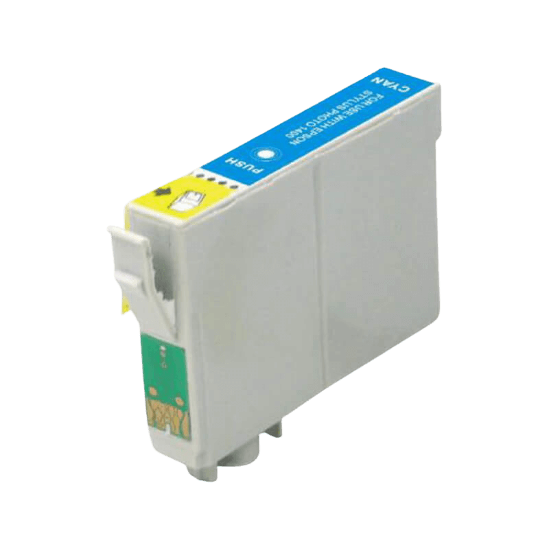 PixoJet Epson T0712 C13T07124011 cyan blekkpatron | Innhold: 12 ml.