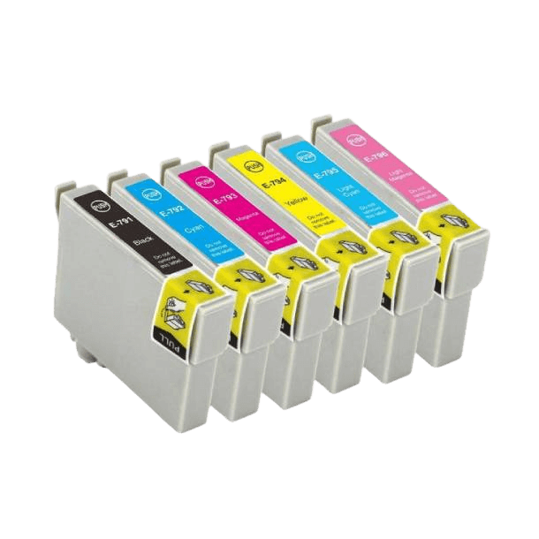 PixoJet Epson T0791 XL verdipakke - 6 stk.