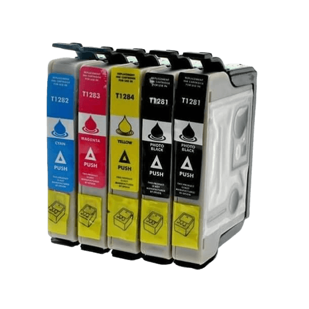 PixoJet Epson T1281 verdipakke - 5 stk.