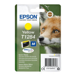 Epson Original T1284 C13T12844012 gul blekkpatron | Innhold: 3,5 ml.