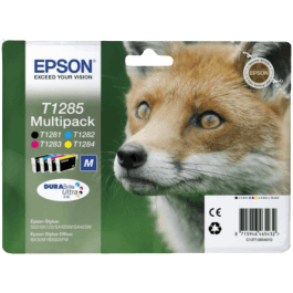 Epson Original T1285 C13T12854012 CMYK rabattpakke | Innhold: 1x5,9 + 3x3,5 ml.