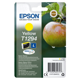 Epson Original T1294 C13T12944012 XL gul blekkpatron | Innhold: 7 ml.