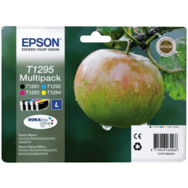 Epson Original T1295 C13T12954012 XL CMYK rabattpakke | Innhold: 1x11,2 + 3x7 ml.