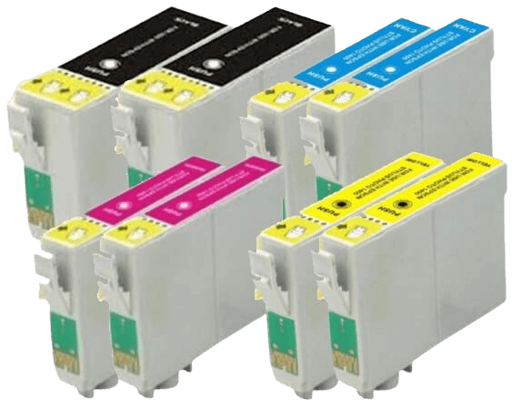 PixoJet Epson T1301 XXL verdipakke - 8 stk.