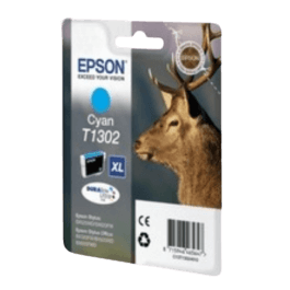 Epson Original T1302 C13T13024012 XXL cyan blekkpatron | Innhold: 10,1 ml.