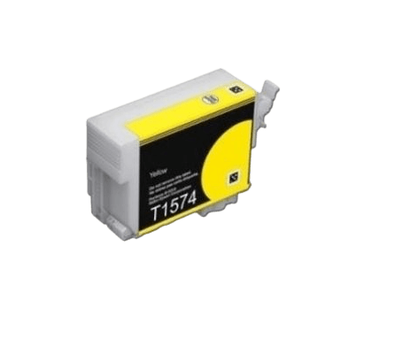 PixoJet Epson T1574 C13T15744010 gul blekkpatron | Innhold: 26 ml.
