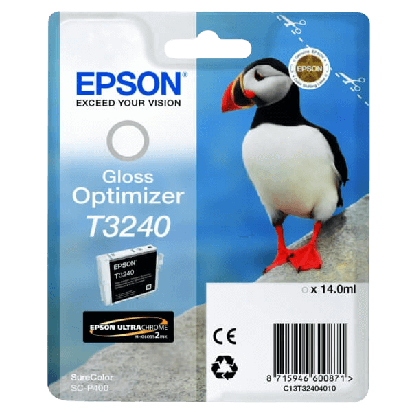 Epson Original T3240 C13T32404010 Gloss Optimizer blekkpatron | Innhold: 14 ml.