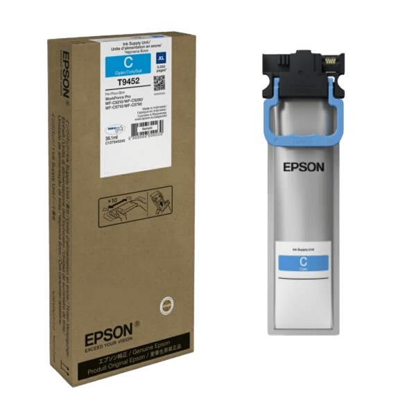Epson Original T9452 C13T945240 XL cyan blekkpatron | Innhold: 5000 sider