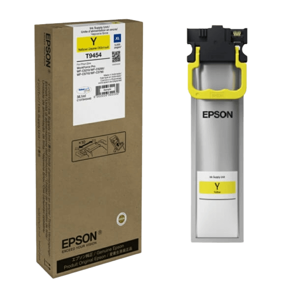 Epson Original T9454 C13T945440 XL gul blekkpatron | Innhold: 5000 sider