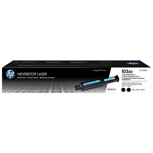 HP Original 103A W1103AD twin pack svart toner | Innhold: 10000 sider