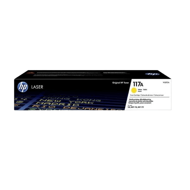 HP Original 117A W2072A gul toner | Innhold: 700 sider