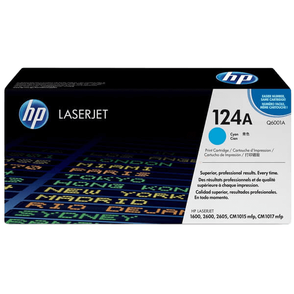 HP Original 124A Q6001A cyan toner | Innhold: 2000 sider
