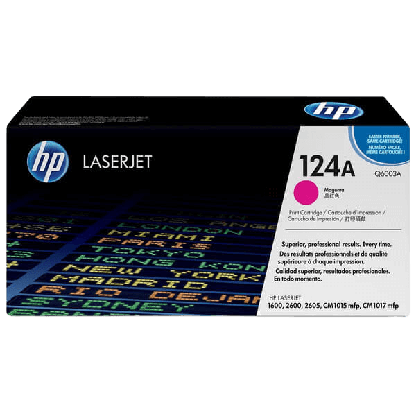HP Original 124A Q6003A magenta toner | Innhold: 2000 sider