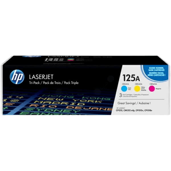 HP Original 125A CF373AM 3 farger i én rabattpakke | Innhold: 4200 sider