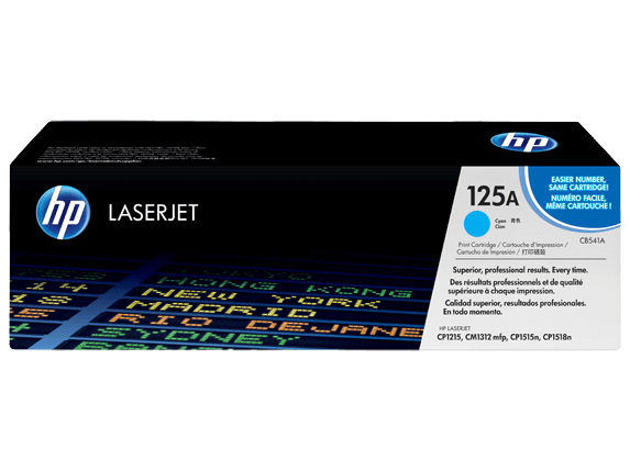 HP Original 125A CB541A cyan toner | Innhold: 1400 sider