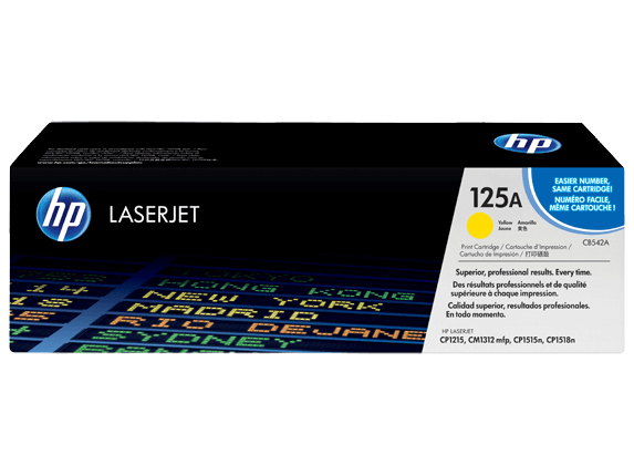 HP Original 125A CB542A gul toner | Innhold: 1400 sider