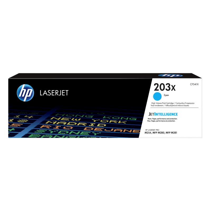 HP Original 203X CF541X XL cyan toner | Innhold: 2500 sider