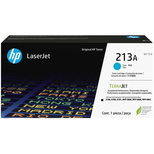 HP Original 213A W2131A cyan toner | Innhold: 3000 sider