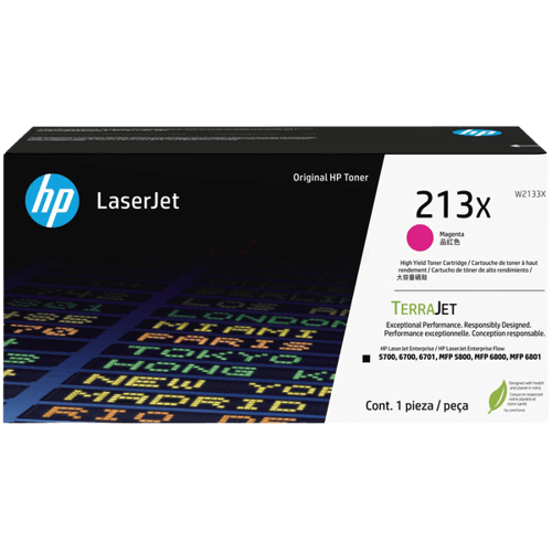 HP Original 213X W2133X XL magenta toner | Innhold: 6000 sider