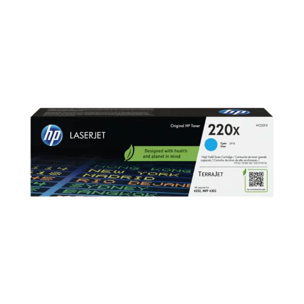 HP Original 220X W2201X XL cyan toner | Innhold: 5500 sider