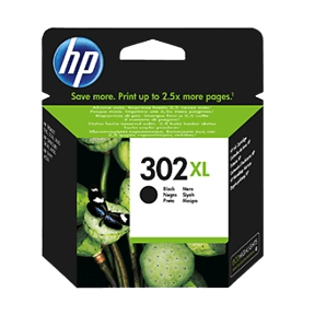 HP Original 302XL F6U68AE svart blekkpatron | Innhold: 8,5 ml.