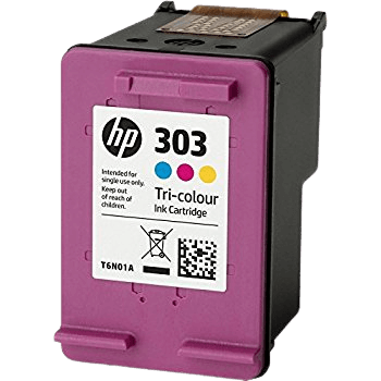 HP Original 303XL T6N03AE 3 farger i én blekkpatron | Innhold: 10 ml.