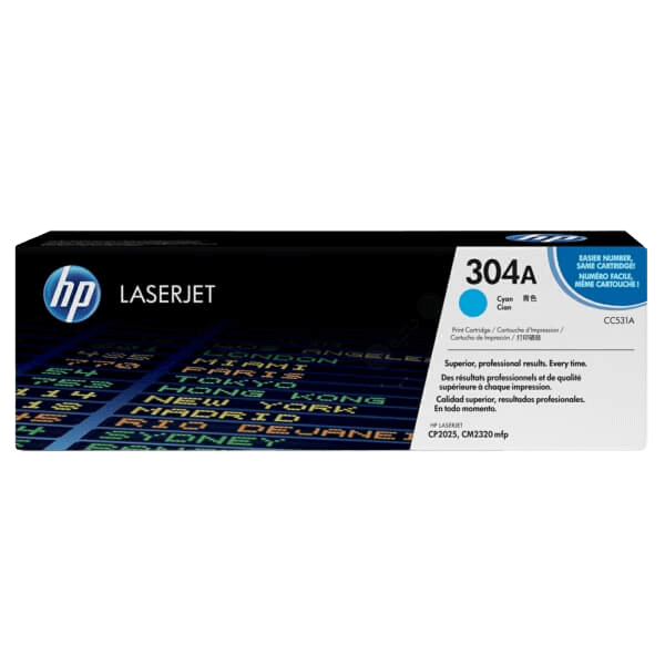 HP Original 304A CC531A XL cyan toner | Innhold: 2800 sider