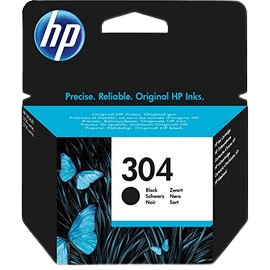 HP Original 304BK N9K06AE svart blekkpatron | Innhold: 4 ml.