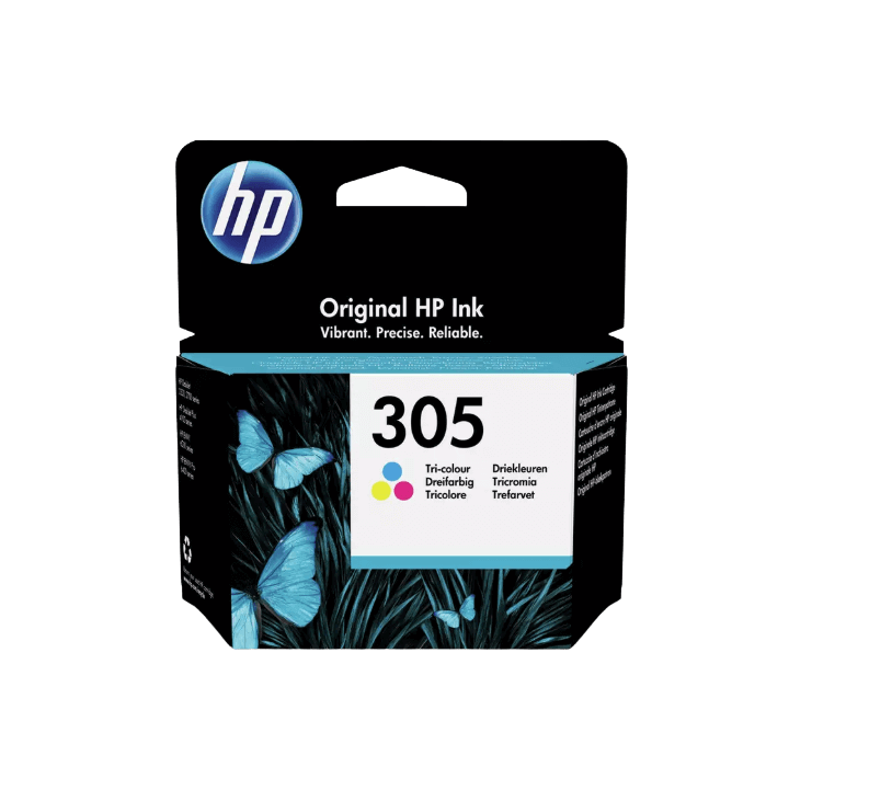 HP Original 305 3YM60AE 3 farger i én blekkpatron | Innhold: 2 ml.